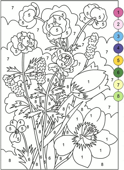Adult coloring books with numbers - Large Print Color By Number Adult Coloring Book: Large Print Flowers, Butterflies, Birds, And Animals, Color By Number Coloring Books For Teens Or Adults $6.70 $ 6 . 70 Get it as soon as Friday, Oct 20
